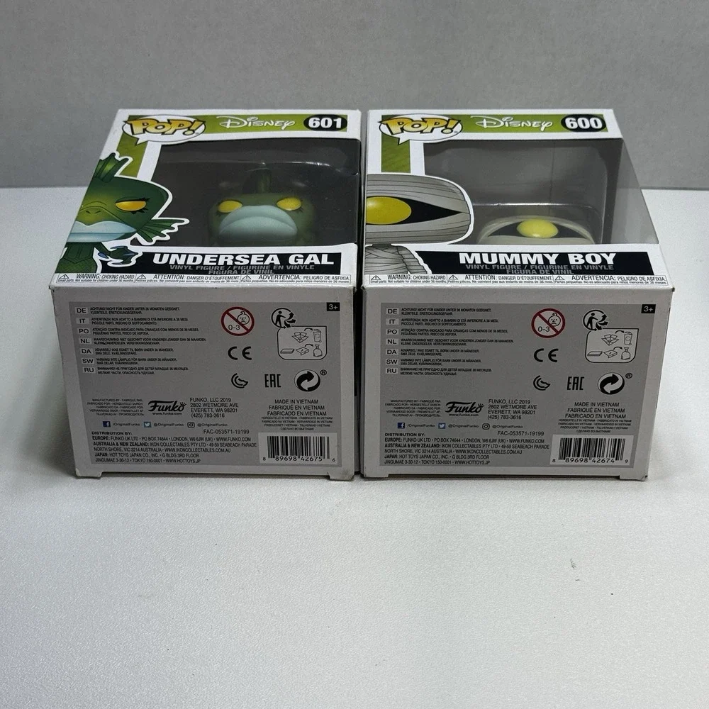 4 Funko Pop Disney Nightmare Before Christmas Figures 598, 599, 600 & 601
